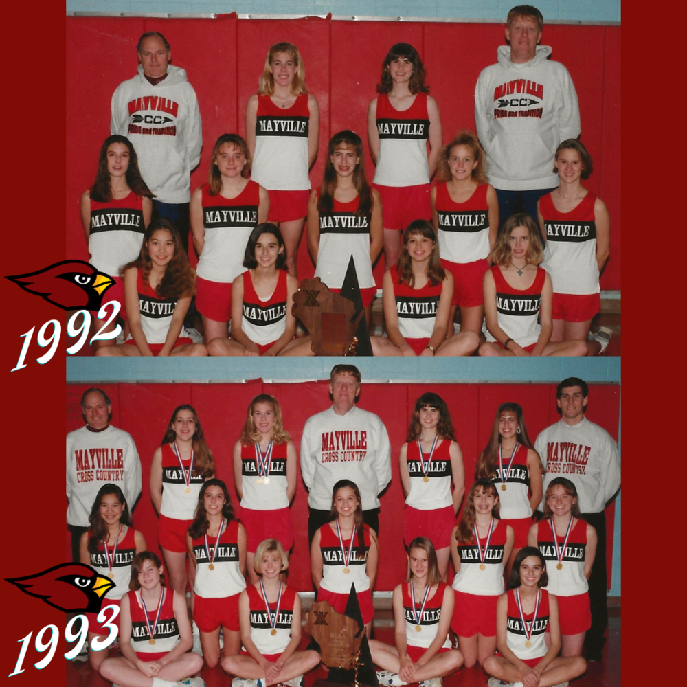 Cross Country Girls State Champs 1992 & 1993