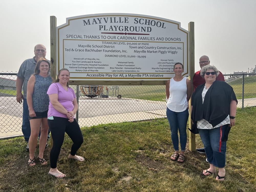 Playground Sign Reveal Celebration