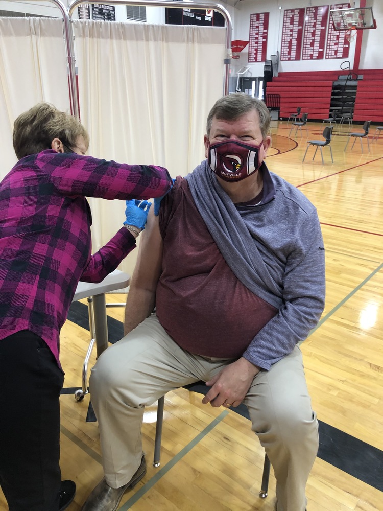 Mayville Staff Receives COVID Vaccine