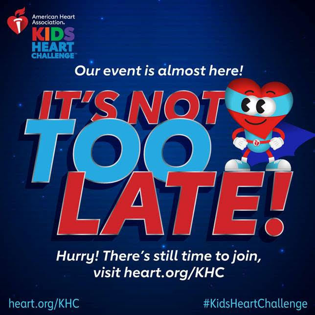Kids Heart Challenge - Not Too Late