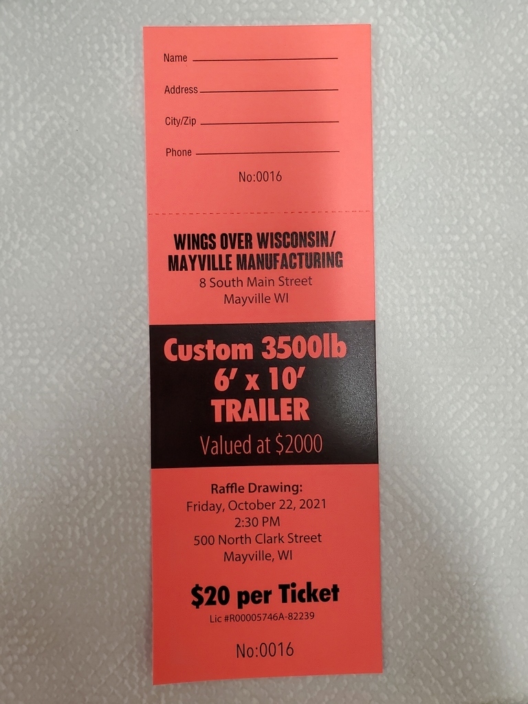 Trailer Raffle Ticket
