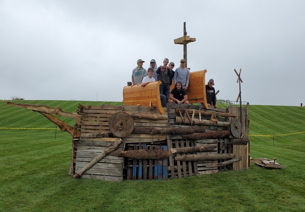 Bonfire Viking Ship