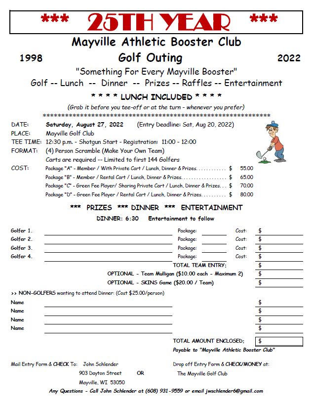 Booster Club Golf Outing